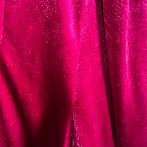 ModCloth Hot Pink Princess Mini Dress Velour - Picture 2 of 5